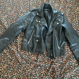 Zara leather Moto jacket